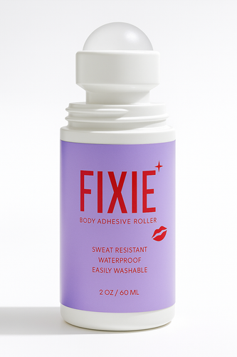 NewClick Fixie Body Adhesive Roller – Skin Safe Body Glue for Clothing & Fashion & Costume Fixes(60 Ml)
