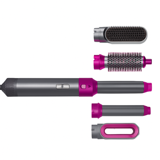 Muti-Functional 5 IN 1 Hair Styling Tool Detachable Hot Air Brush Hair Dryer with Comb