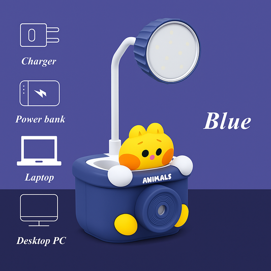 Table Lamp - Desk Lamp with Pen Holder & Sharpener